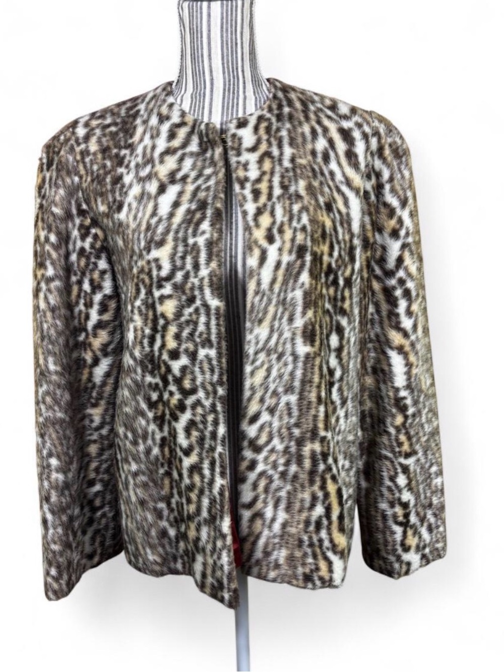 Vtg leopard print jacket